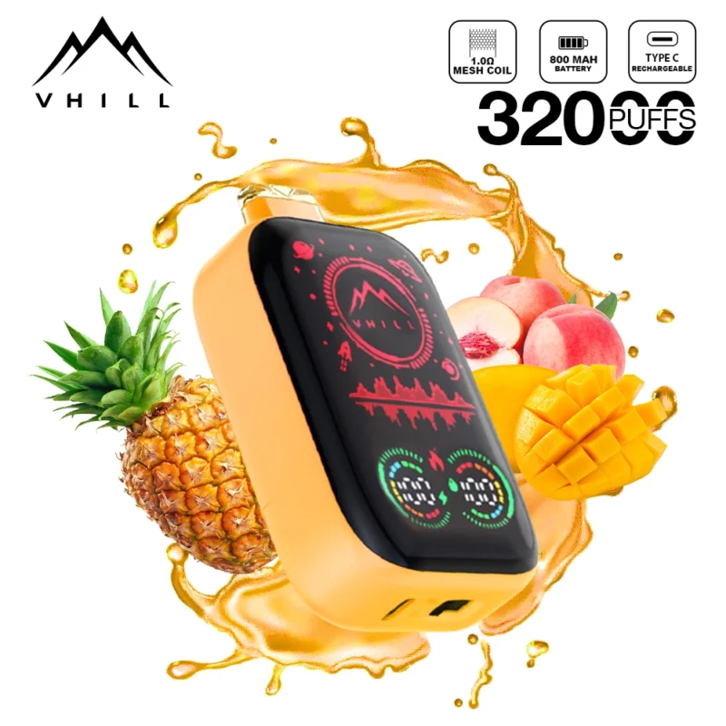 VHILL 32Kパフ フルスクリーン マンゴー・フィースト 使い捨てベイプ